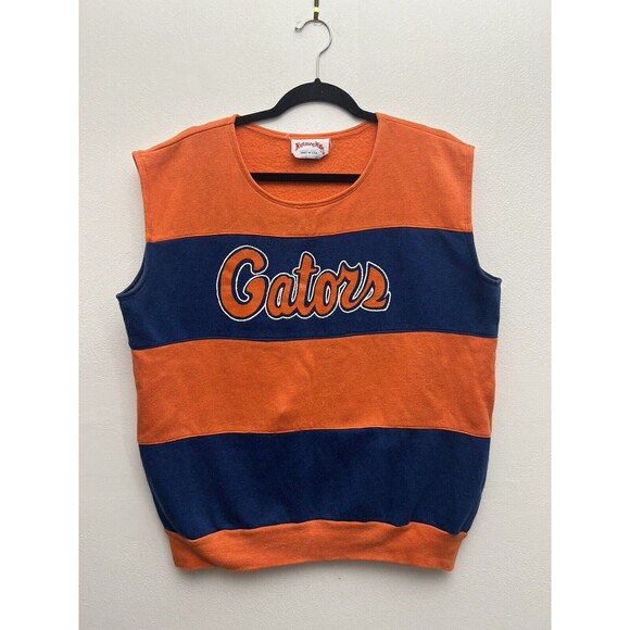 Vintage Florida Gators Cutoff Sweatshirt Nutmeg Mills 80s Large? UF University - Picture 1 of 15
